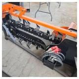 Unused MINI Skid Steer Hydraulic Trencher Attachment with Chain Drive System