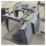 Unused MINI Skid Steer Hydraulic Plate Grapple Bucket