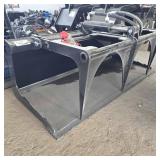 Unused MINI Skid Steer Hydraulic Plate Grapple Bucket