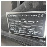 Unused MINI Skid Steer Hydraulic Plate Grapple Bucket