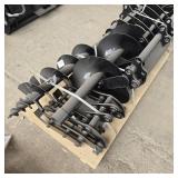 Unused Mini Excavator Hydraulic 8 Piece Attachment Set