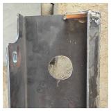 Unused MINI Skid Steer Steel Mounting Plate with Dual Circular Cutouts | Dingo Plate