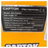 Unused Captok CK-AD680 Hydraulic Pile Hammer Skid Steer Attachment
