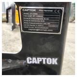 Unused CAPTOK CK-D680 Hydraulic Pile Hammer Skid Steer Attachment