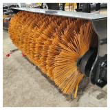 Unused MINI Skid Steer Hydraulic Angle Broom Attachment