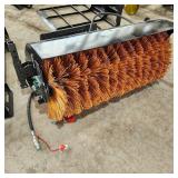 Unused MINI Skid Steer Hydraulic Angle Broom Attachment