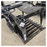 Unused MINI Captok CK-HWG44C Skid Steer Wood Grabber Attachment