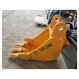 Unused Captok 12-inch Trenching Bucket with Triple Teeth | Fits Cat 305