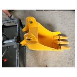 Unused Captok 12-inch Trenching Bucket with Triple Teeth | Fits Cat 305