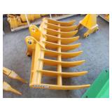 Unused Captok Heavy Duty Excavator Rake 44inch | Fits Cat 305