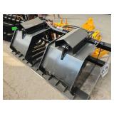 Unused Skid Steer Hollow Wood Grabber | Model CK-HWG72C