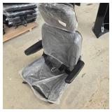 Unused Luxury Universal Equipment Seat with Safety Seat Belt, Arm Rest, Adjustable Tilt and Headrest