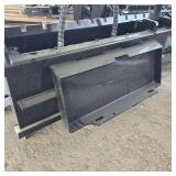 Unused Mini Skid Steer Side Shift Hydraulic Pallet Fork Attachment