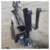 Unused Mini Skid Steer Side Shift Hydraulic Pallet Fork Attachment