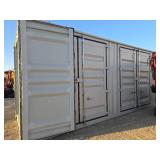 One Way Use 40ft High Cube Shipping Container W/ 4 Side Doors - ZXJU0237765