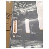 Hampton Bay Avondale 18 in. W x 24 in. D x 84 in. H Ready to Assemble Plywood Shaker Pantry Kitchen Cabinet in Alpine White