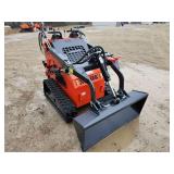 Unused Mini Skid Steer Loader | ZJG-380 Red