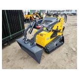 Unused Mini Skid Steer Loader | ZJG-380 Yellow