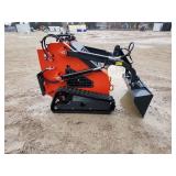 Unused Mini Skid Steer Loader | ZJG-380 Red
