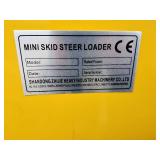 Unused Mini Skid Steer Loader | ZJG-380 Yellow