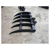 Unused Mini Excavator Rake | Fits 1–2 Ton Excavators