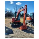 Kubota U55-4 Compact Mini Excavator | 2,700 Hours