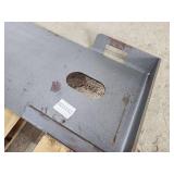 (1) Unused Industrial Skid Steer Equipment Mounting Plate