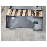 (1) Unused Industrial Skid Steer Equipment Mounting Plate