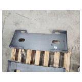 (1) Unused Industrial Skid Steer Equipment Mounting Plate