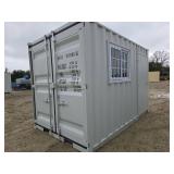12ft Shipping Container W/ Window and Door