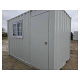 12ft Shipping Container W/ Window and Door