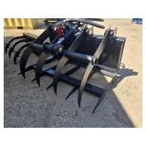 Unused Mini Skid Steer Hydraulic Grapple Attachment