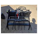 Unused Mini Skid Steer Hydraulic Grapple Attachment