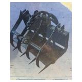 Unused Mini Skid Steer Hydraulic Grapple Attachment