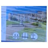 Iron Fence with Decorative Finials