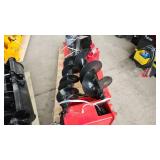 Unused Heavy Duty Hydraulic Skid Steer Auger Drive Unit with Multiple Auger Bits | Red