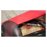 Unused Heavy Duty Hydraulic Skid Steer Auger Drive Unit with Multiple Auger Bits | Red