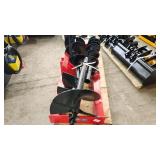 Unused Heavy Duty Hydraulic Skid Steer Auger Drive Unit with Multiple Auger Bits | Red