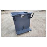 Industrial Steel Storage Trays with Casters | Dump Hoppers (1 Each Lot)