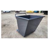 Industrial Steel Storage Trays with Casters | Dump Hoppers (1 Each Lot)