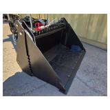 Unused SDL 4-in-1 Mini Skid Steer Bucket Attachment