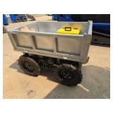 Unused Heavy Duty Motorized Utility Dump Cart | Remote Control