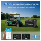 Spiderway 38.4V 105AH Lithium Battery with 36V 25A Charger - 2025 Model