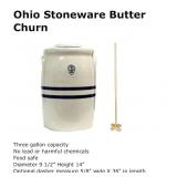 Ohio Stoneware Butter Churn with Dasher