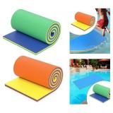 Outdoor Water Mat Lounge Mattress Float for Lake/Boat-Yellow/Blue