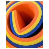 Outdoor Water Mat Lounge Mattress Float for Lake/Boat-Yellow/Blue