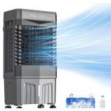 $96 Auertech 1800CFM Swamp Cooler with Remote, 5.3Gal, 12H Timer 3spd