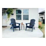$250 HDPE Folding Chair w Cup Holder, Weather-Resistant, 400 Lbs