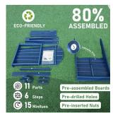 $250 HDPE Folding Chair w Cup Holder, Weather-Resistant, 400 Lbs