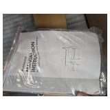 MEISSALIVVE Coffee Table and 2 Ottomans, Gray